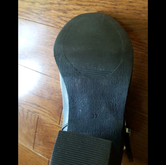 Black buckle booties EU 37/ US 6 - Picture 4 of 8